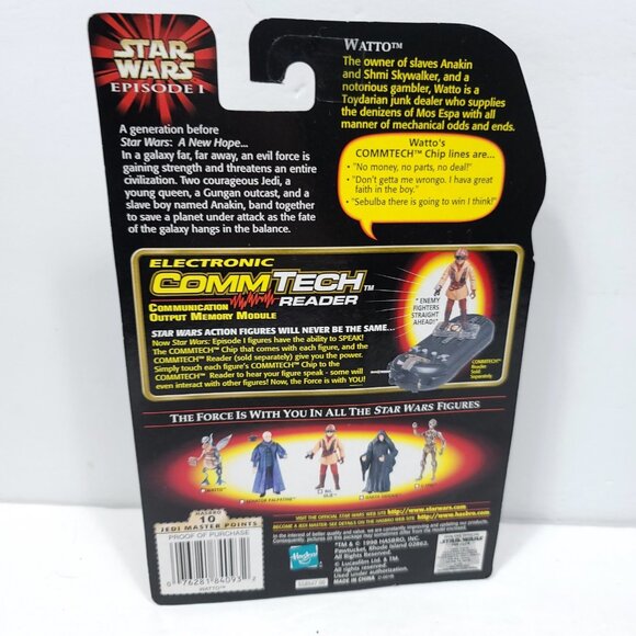 Star Wars Episode I WATTO Action Figure With Data pad Hasbro  CommTech Chip NEW - Picture 5 of 5